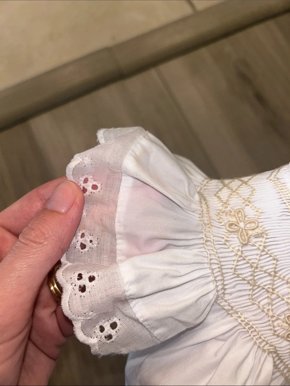TBBC Bridget Bubble-Worth Avenue with Palmetto Pearl Smocking & Eyelet